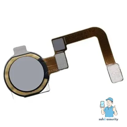 Fingerprint Sensor with Flex Cable for Realme Narzo 20 Silver